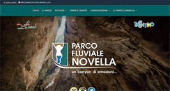 Desktop Screenshot of parcofluvialenovella.it